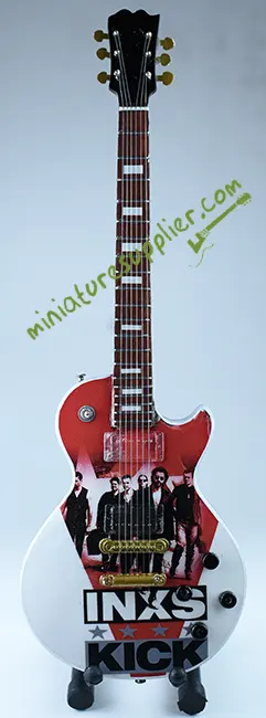 Miniature guitar display INXS Kick