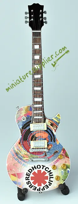 Miniature guitar display Red Hot Chili Peppers