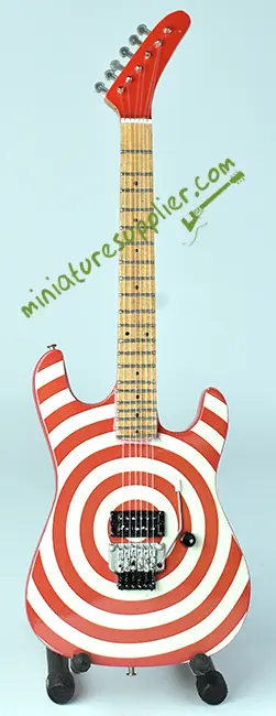wholesale Miniature guitar Replica Eddie Ojeda Bull eye Twisted Sister hand made production with beautiful quality finishing