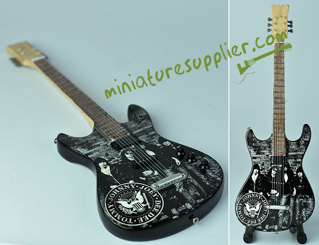 Miniature Guitar Replica The Ramones made in Bali Indonesia