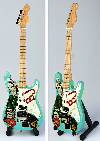 Replica miniature guitar electric made in Bali Indonesia