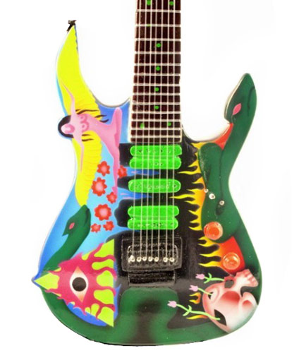 Replica miniature guitar electric made in Bali Indonesia