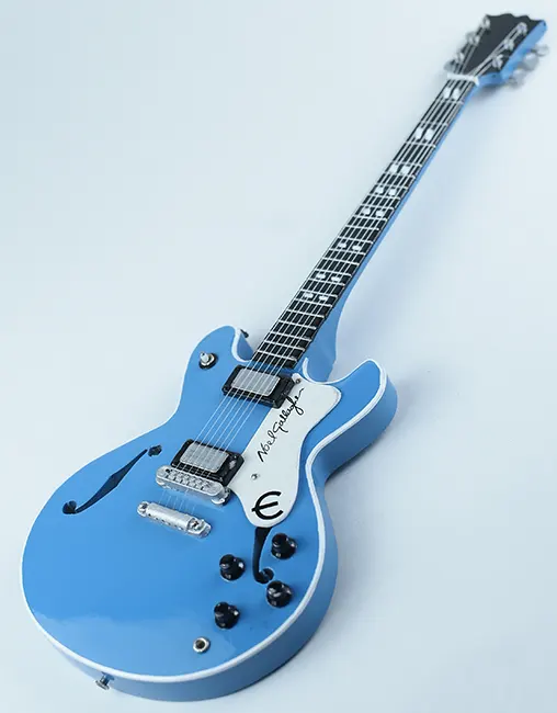 wholesale Miniature guitar Noel Gallagher Oasis from Bali Indonesia