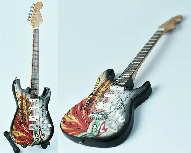 Replica miniature guitar electric made in Bali Indonesia