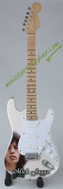 Miniature guitar replica Mick Jagger Rolling Stones
