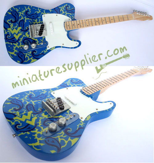 Replica miniature guitar electric made in Bali Indonesia