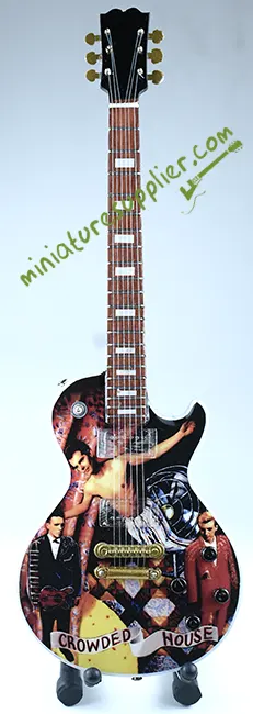 Miniature guitar display Crowded House