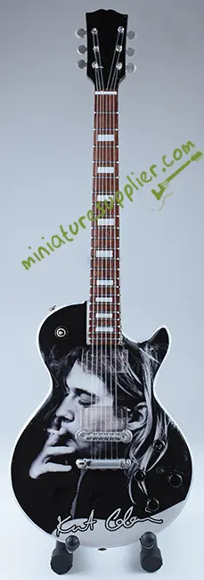 Miniature guitar display Kurt Cobain