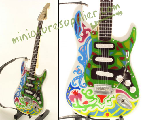 Replica miniature guitar electric made in Bali Indonesia