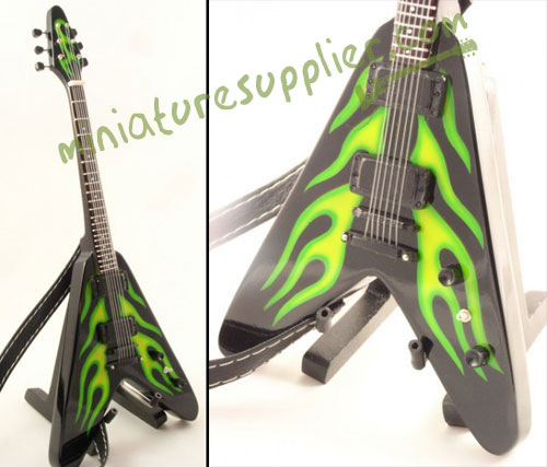 Replica miniature guitar electric made in Bali Indonesia
