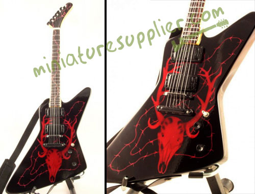 Replica miniature guitar electric made in Bali Indonesia