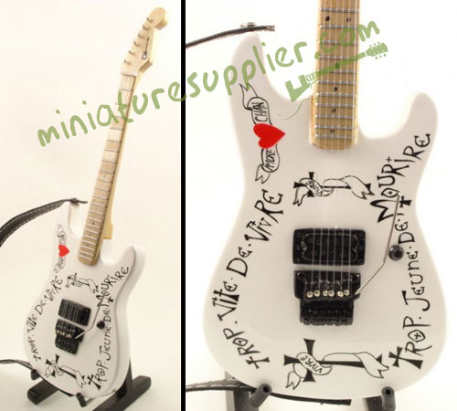 Replica miniature guitar electric made in Bali Indonesia
