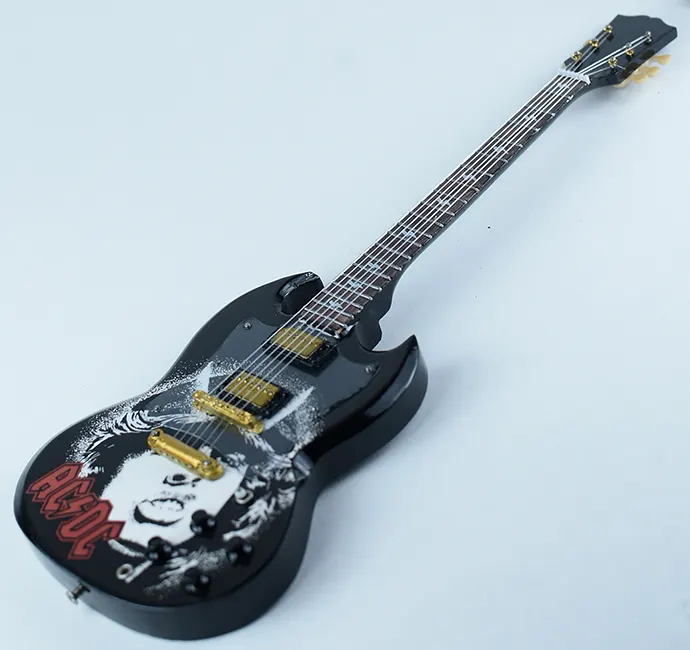 wholesale Miniature guitar model Angus Young ACDC