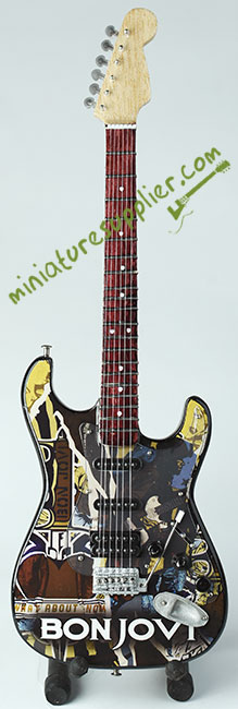 Miniature guitar replica  Bon Jovi Album What about Now