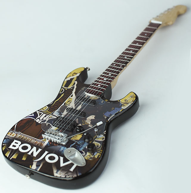 wholesale Miniature guitar replica  Bon Jovi Album What about Now