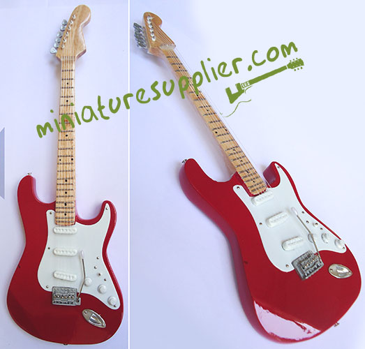Miniature Guitar replica Stratocaster Red color