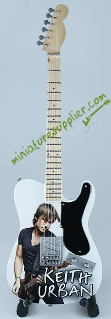 Miniature guitar replica models Keith Urban white color