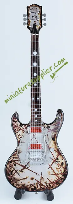 Miniature guitar replica Kruspe Rammstein