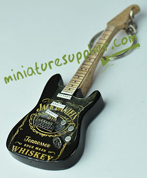 Keyring guitar miniature made in Bali Indonesia