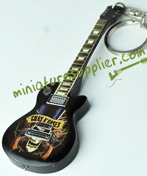 Keyring guitar miniature made in Bali Indonesia