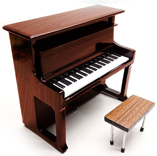miniature piano made of solid wood