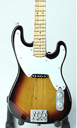 Miniature Bass replica, natural wood color Jazz bass