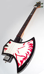 Miniature Bass Axe blood, Replica mini bass Kiss