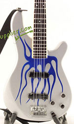 Miniature Bass Robert Trujillo, Metallica Blue Flame Bass