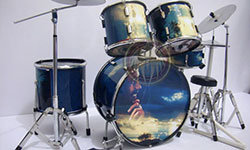 Miniature drum kits from Indonesia