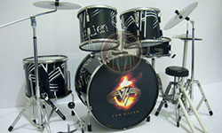 production miniature drum kit Alex Van Halen 