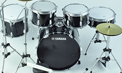 Miniature Drum kits replica Yamaha Black