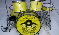 God Save the Queen, Yellow drums miniature drum set for sale