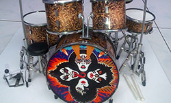 Kiss, Rock and Roll Over Album miniature drum set for sale