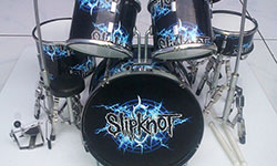 Wholesale miniature drum set Slipknot - Blue Lightning logo