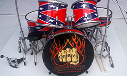 miniature drum kit Pantera, Hard Core Fist Spade Flames wholesale in cheap price