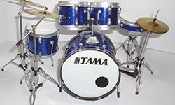 wholesale and supply miniature drum kit Tama - Blue hologram color