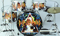 wholesale miniature drum kits Def Leppard - Hysteria album 