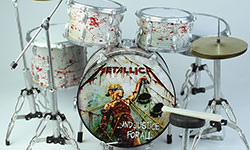 Miniature drum set for sale, drum Metallica  ...And Justice for All