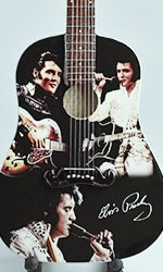 Miniature Bass Accoustic,  miniature Elvis Presley tribute