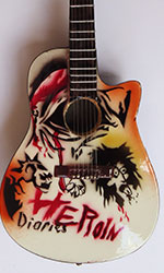 Nikki Sixx, Heroin Diaries Ovation Miniature acoustic guitar replica manufacture