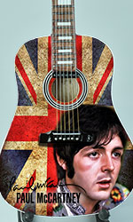 Miniature Acoustic Guitar Paul McCartney The Beatles shop wholeasle