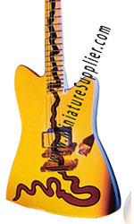 miniature guitar electric Billy Gibbons Yellow