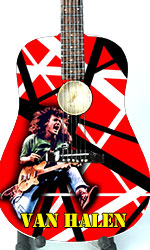miniature acoustic guitar replicas Van Halen