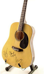 The Police  miniature acoustic guitar replicas