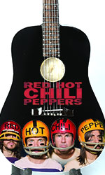  miniature acoustic guitar replicas Red Hot Chili Peppers
