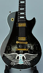 miniature guitar replica Aerosmith decal printing