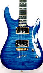 production miniature guitar Neil Zaza Cort Blue