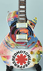 Red Hot Chili Peppers production miniature guitar