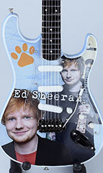 miniature guitar replicas Ed Sheeran