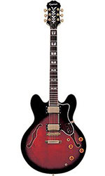 wood Red sunburst miniature guitar supply from Indonesia